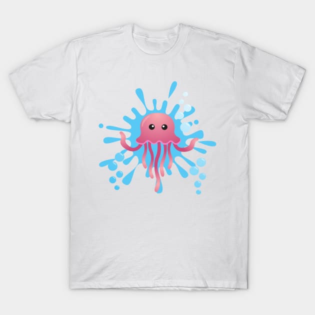 Jellyfish  Art T-Shirt by Pearsville